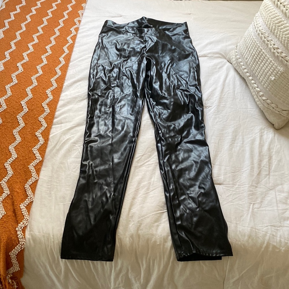 pretty little thing leather pants